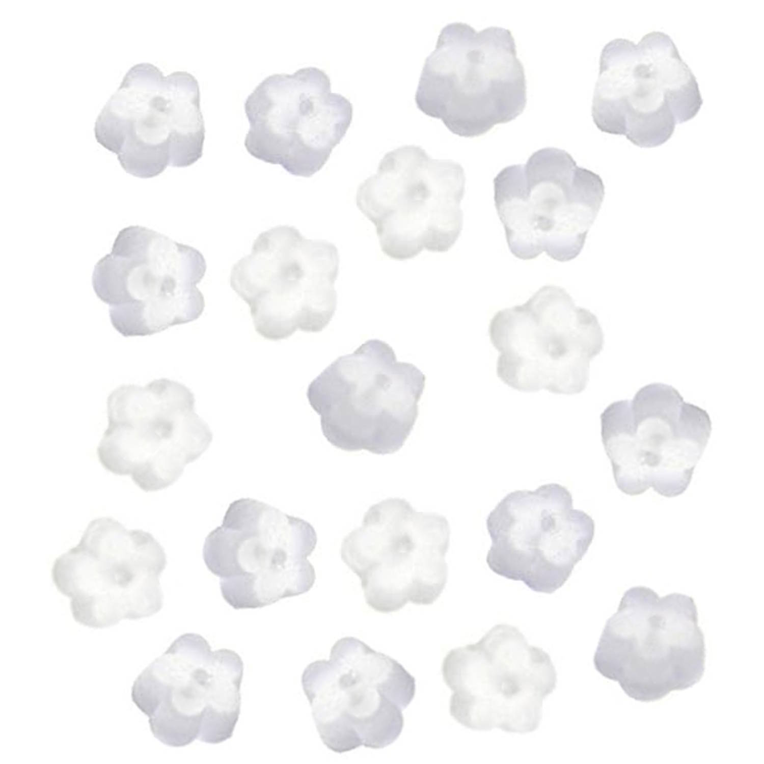 Lot de 10 paires de poussettes transparentes pour boucles d'oreilles en forme de fleur en silicone.<br/>Vendu par lot de 10 paires (soit 20 poussettes). Adolescent Adulte Enfant Femme Fille Fleurs Garçon Homme Indémodable Mixte Lot de 10 paires de poussettes transparentes pour boucles d'oreilles en forme de fleur en silicone.<br/>Vendu par lot de 10 paires (soit 20 poussettes). Adolescent Adulte Enfant Femme Fille Fleurs Garçon Homme Indémodable Mixte