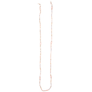 Cordon pour lunettes composé de perles multicolores.