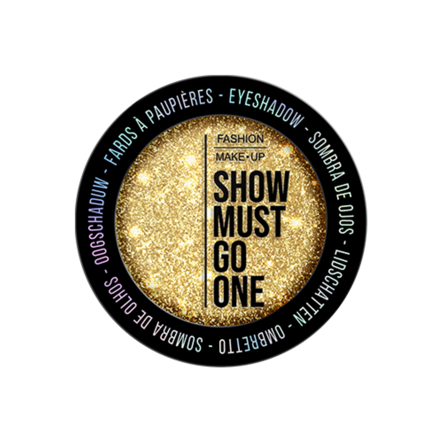 Ombre à paupières Show must go one Gold 24K.<br/>Offrez-vous un regard de star avec un fini précieux emblématique avec nos ombres à paupières SHOW MUST GO ONE !<br/>Ombre à paupières pailletée avec forte concentration en pigments et adhérence impeccable pour un effet brillant 3D immédiat.<br/>Facile à appliquer - et à utilisation à sec seulement- cette ombre à paupières offre une texture soyeuse et légère enrichie en micro-particules réfléchissantes, pour un effet brillant extrême et une sensation agréable sur la peau. Adolescent Adulte Femme Fille Indémodable Ombre à paupières Show must go one Gold 24K.<br/>Offrez-vous un regard de star avec un fini précieux emblématique avec nos ombres à paupières SHOW MUST GO ONE !<br/>Ombre à paupières pailletée avec forte concentration en pigments et adhérence impeccable pour un effet brillant 3D immédiat.<br/>Facile à appliquer - et à utilisation à sec seulement- cette ombre à paupières offre une texture soyeuse et légère enrichie en micro-particules réfléchissantes, pour un effet brillant extrême et une sensation agréable sur la peau. Adolescent Adulte Femme Fille Indémodable