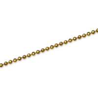 Collier chaîne maille boule diamantée en plaqué or jaune 18 carats.