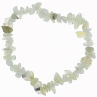 Bracelet élastique composé de véritables pierres de jade.