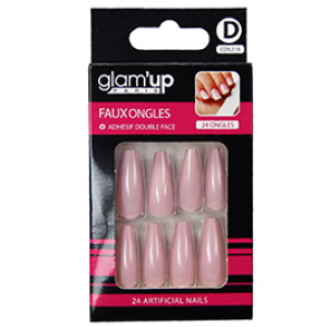 Boîte de 24 faux ongles. Des faux ongles pour changer de manucure en un clin d’œil. Quelle que soit la taille de votre ongle, vous pouvez choisir le faux ongle le plus approprié pour vous. 24 faux ongles par boite + adhésifs.