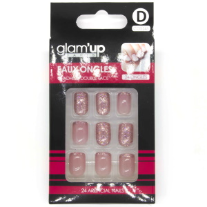 Boîte de 24 faux ongles. Des faux ongles pour changer de manucure en un clin d’œil. Quelle que soit la taille de votre ongle, vous pouvez choisir le faux ongle le plus approprié pour vous. 24 faux ongles par boite + adhésifs.