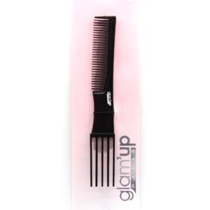 Peigne à cheveux en plastique noir. Sous la douche, dans le sac, en voyage..., ce peigne vous permet de démêler vos cheveux en toute circonstance et en douceur.