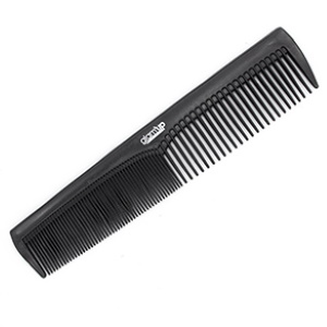 Peigne à cheveux en plastique noir. Sous la douche, dans le sac, en voyage..., ce peigne vous permet de démêler vos cheveux en toute circonstance et en douceur.
