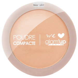 Poudre compacte We Love Miel. La poudre compacte Glam’Up Paris s’applique tout en transparence pour une peau parfaitement mate et un grain de peau visiblement lissé pendant 8 heures. Matifie et absorbe les excés de sébum pour un teint zéro brillance. Unifie, floute les imperfections, estompe les marques de fatigue et affine les pores pour un teint zéro défaut. Sa texture fine et agréable glisse sur la peau pour un teint naturellement unifié et matifié toute la journée