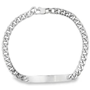 Cette gourmette bracelet chaîne en acier argenté, arborant une teinte élégante, incarne une fusion subtile entre robustesse et design épuré. L'absence d'ornements superflus souligne la pureté de sa ligne, offrant un accessoire versatile, idéal pour compléter une variété de styles avec une touche de sophistication discrète. Un bijou intemporel, symbole d'élégance minimaliste.