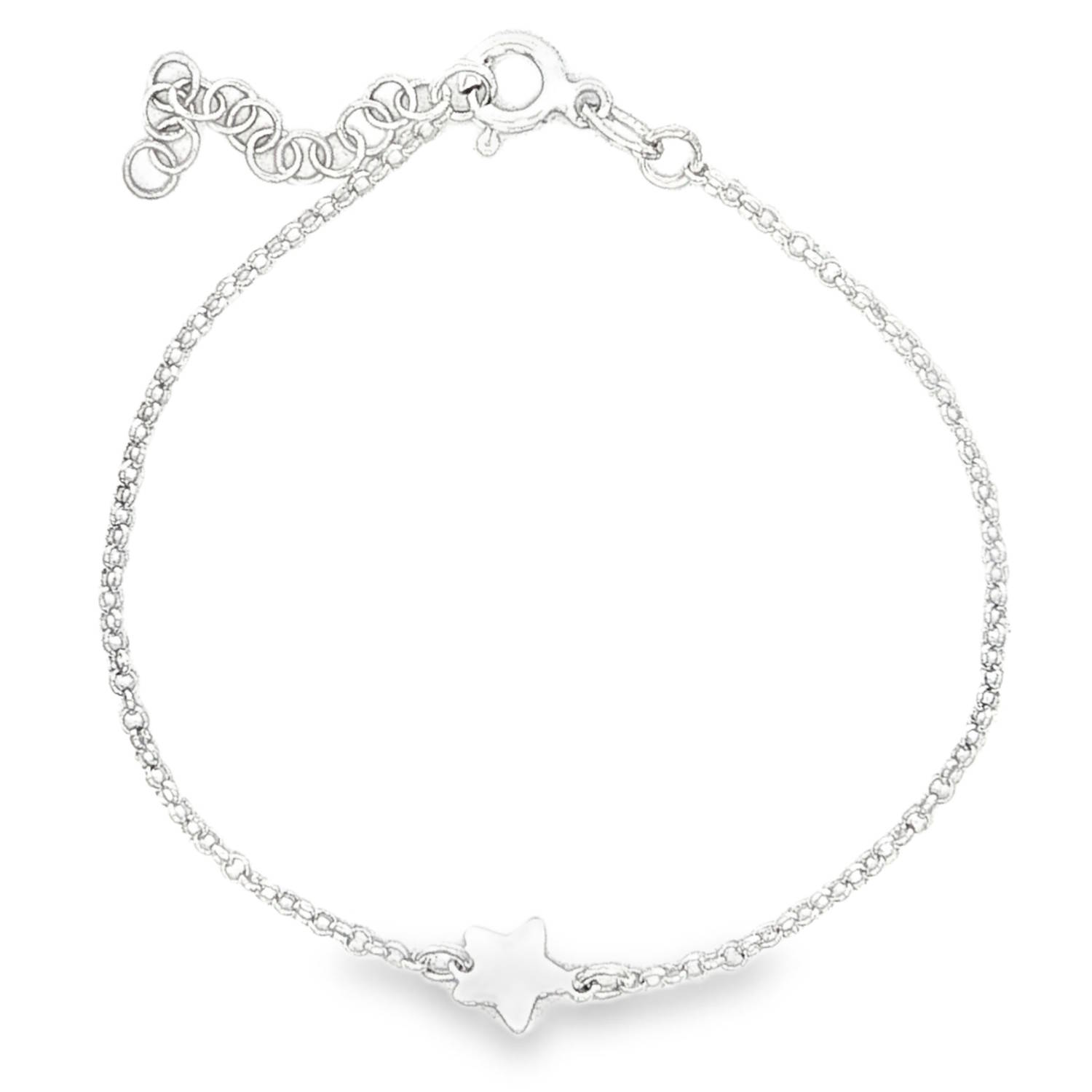 Ce délicat bracelet chaîne en argent 925/000, illuminé par une étoile, apporte une touche de raffinement subtile à votre poignet.<br/>Sa finesse et son éclat discret en font un accessoire idéal pour compléter votre allure avec élégance au quotidien ou pour une occasion spéciale. Etoile Adolescent Adulte Femme Fille Indémodable Nature Ce délicat bracelet chaîne en argent 925/000, illuminé par une étoile, apporte une touche de raffinement subtile à votre poignet.<br/>Sa finesse et son éclat discret en font un accessoire idéal pour compléter votre allure avec élégance au quotidien ou pour une occasion spéciale. Etoile Adolescent Adulte Femme Fille Indémodable Nature