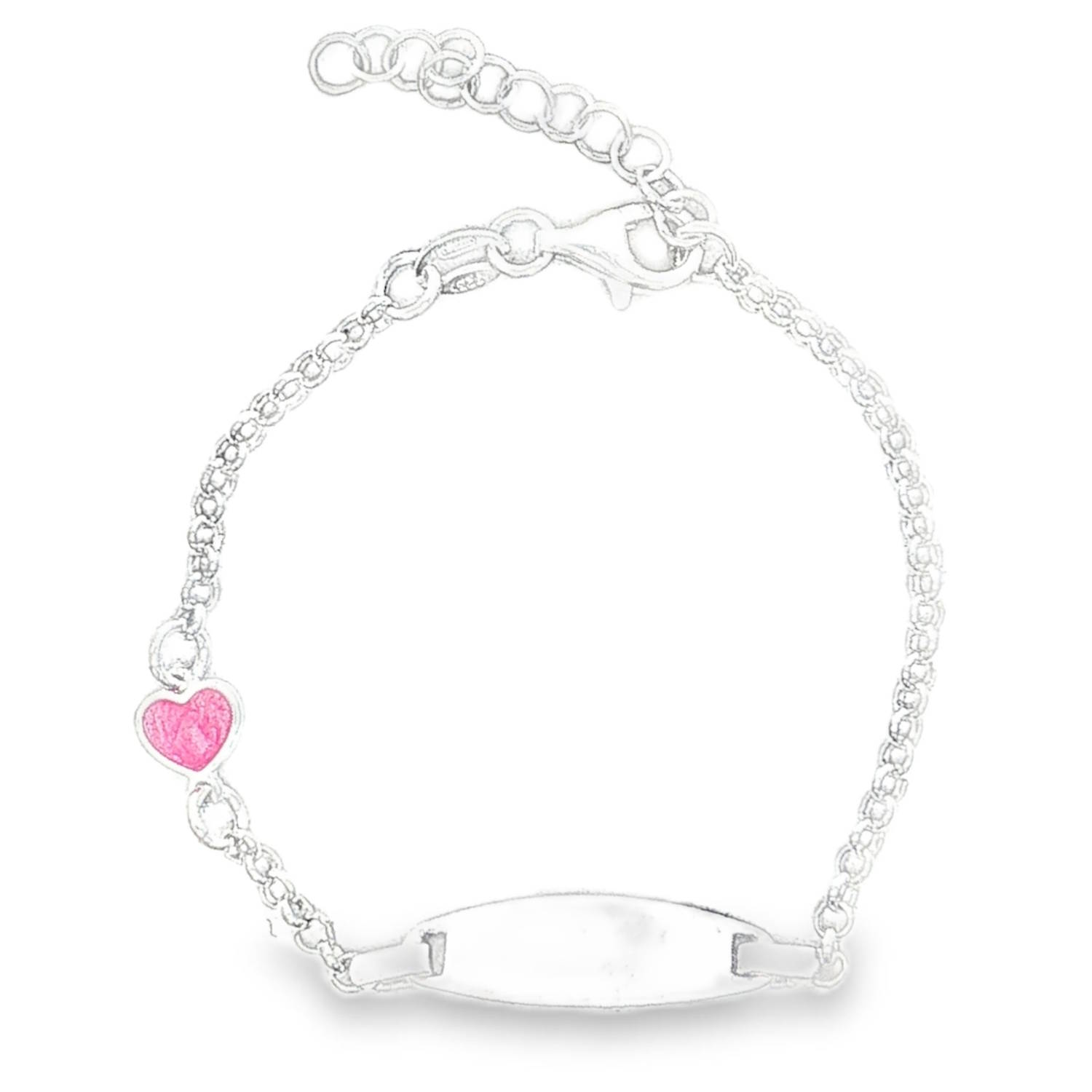 Ce délicat bracelet chaîne en argent 925/000 est un bijou charmant pour les enfants.<br/>Doté d'une plaque personnalisable et orné d'un motif de cœur, il allie élégance et fantaisie.<br/>Un accessoire adorable, parfait pour ajouter une touche de tendresse à leur quotidien. Coeur Adolescent Amour Enfant Femme Fille Gravure Indémodable Ce délicat bracelet chaîne en argent 925/000 est un bijou charmant pour les enfants.<br/>Doté d'une plaque personnalisable et orné d'un motif de cœur, il allie élégance et fantaisie.<br/>Un accessoire adorable, parfait pour ajouter une touche de tendresse à leur quotidien. Coeur Adolescent Amour Enfant Femme Fille Gravure Indémodable