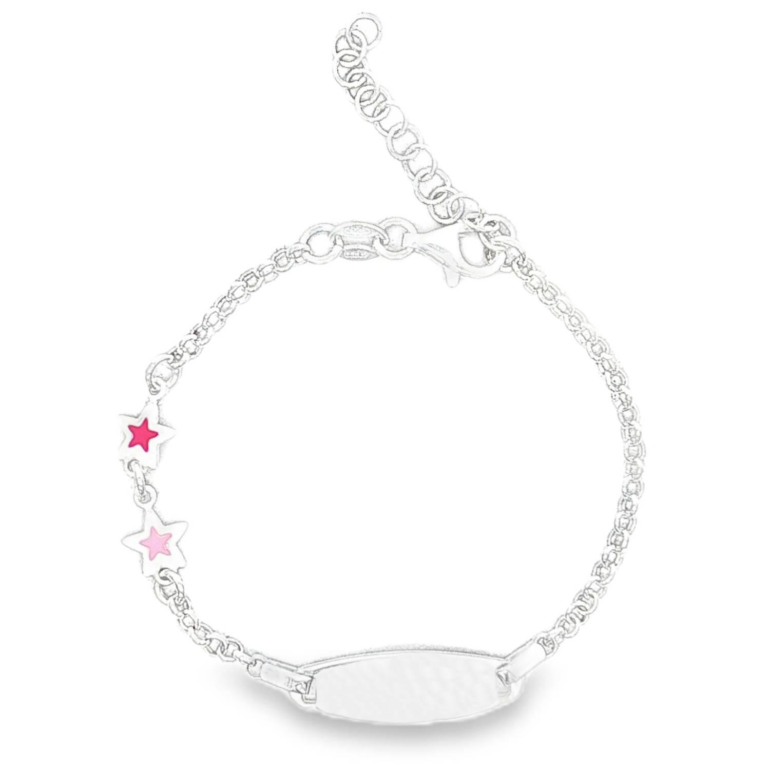 Sublime bracelet chaîne en argent 925/000, une création délicate ornée de motifs gravés et de charmantes étoiles colorées.<br/>Idéal pour ajouter une touche de fantaisie et de douceur au poignet de votre enfant, ce bijou est à la fois tendance et empreint de tendresse. Etoile Adolescent Enfant Femme Fille Gravure Indémodable Nature Sublime bracelet chaîne en argent 925/000, une création délicate ornée de motifs gravés et de charmantes étoiles colorées.<br/>Idéal pour ajouter une touche de fantaisie et de douceur au poignet de votre enfant, ce bijou est à la fois tendance et empreint de tendresse. Etoile Adolescent Enfant Femme Fille Gravure Indémodable Nature