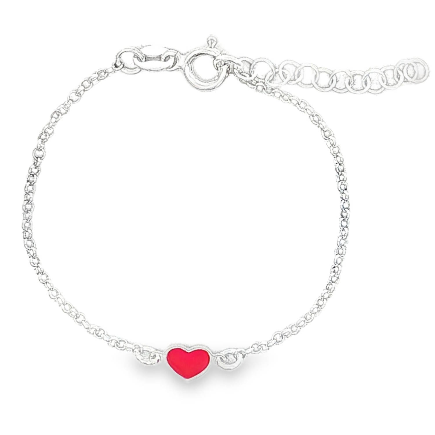 Ce délicat bracelet chaîne en argent 925/000 présente un cœur émaillé d'un rouge intense.<br/>Un bijou raffiné, parfait pour ajouter une touche d'éclat discret à votre poignet. Coeur Adolescent Amour Enfant Femme Fille Indémodable Ce délicat bracelet chaîne en argent 925/000 présente un cœur émaillé d'un rouge intense.<br/>Un bijou raffiné, parfait pour ajouter une touche d'éclat discret à votre poignet. Coeur Adolescent Amour Enfant Femme Fille Indémodable