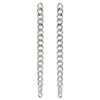 Boucles d'oreilles pendantes en forme de chaîne en argent 925/000.