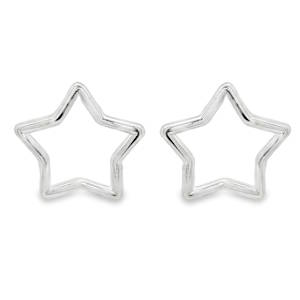 Ces élégantes boucles d'oreilles pendantes en argent 925/000 arborent une silhouette d'étoile. La composition équilibrée et la symétrie parfaite de ces boucles d'oreilles en font un accessoire sophistiqué pour un usage quotidien. Leur style épuré et la qualité de la taille garantissent un éclat discret et une élégance intemporelle pour sublimer chaque tenue.