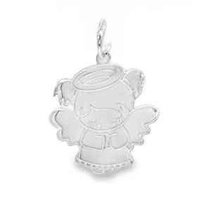 Ce délicat pendentif en argent 925 représente un ange, symbole de protection et de pureté. Son design ajouré finement travaillé, illuminera subtilement votre quotidien ou celui d'un être cher. Un bijou empreint de douceur et de spiritualité, parfait pour offrir ou se faire plaisir.