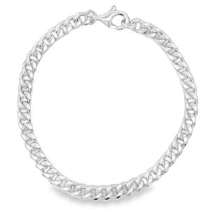 Ce bracelet chaîne en argent massif offre un éclat discret et une élégance intemporelle. Parfait pour un usage quotidien ou pour compléter une tenue sophistiquée, il apportera une touche de raffinement à votre poignet. Un bijou classique revisité avec une finition soignée.