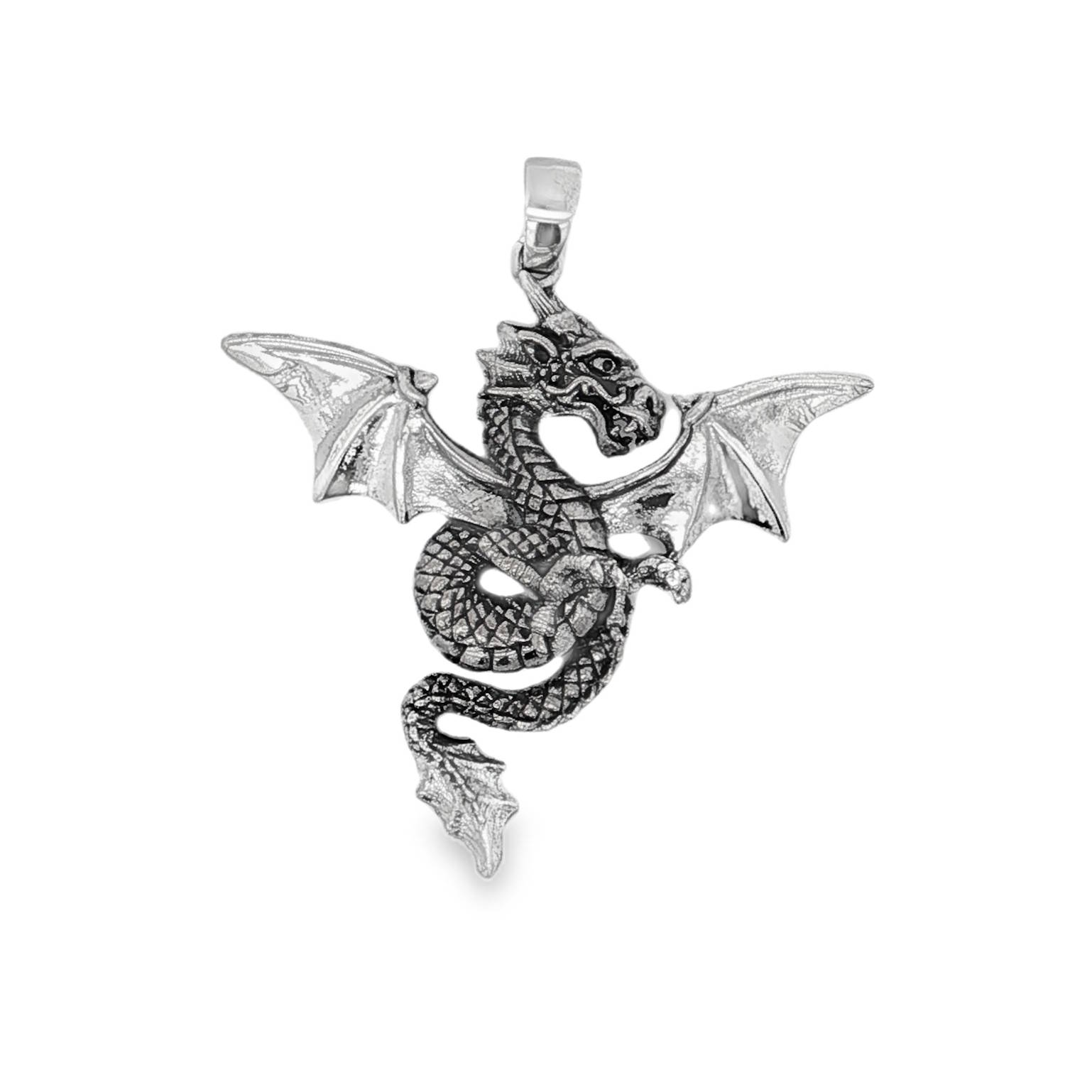 Exprimez votre passion pour le monde fantastique avec ce pendentif dragon en argent 925/000.<br/>Un symbole de puissance et de sagesse, ce bijou captivant met en valeur un design détaillé et une finition brillante.<br/>Parfait pour ajouter une touche d'originalité à votre style. Dragon Adolescent Adulte Femme Fille Garçon Indémodable Mixte Symboles Exprimez votre passion pour le monde fantastique avec ce pendentif dragon en argent 925/000.<br/>Un symbole de puissance et de sagesse, ce bijou captivant met en valeur un design détaillé et une finition brillante.<br/>Parfait pour ajouter une touche d'originalité à votre style. Dragon Adolescent Adulte Femme Fille Garçon Indémodable Mixte Symboles