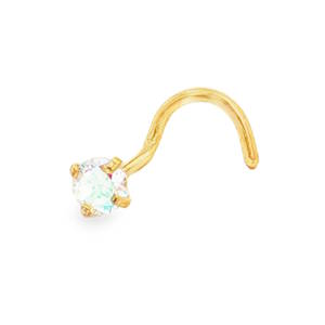 Sublimes piercing de nez en acier doré, rehaussé d'un opale rond taillé en cabochon. Le design délicat et l'éclat chaleureux de l'acier mettent en valeur la beauté mystérieuse de l'opale. Une pièce intemporelle qui illuminera votre quotidien avec une touche d'élégance discrète.