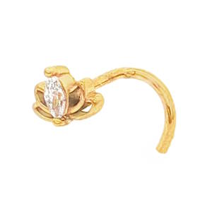 Ce piercing de nez allie finesse et élégance avec un design inspiré de la nature. C'est l'accessoire idéal pour apporter une touche de lumière discrète mais sophistiquée à votre visage. Le sommet du bijou représente une fleur de lotus stylisée, symbole de pureté et de renouveau. Au cœur de la fleur se trouve un cristal brillant de taille marquise (en forme d'amande), qui capture la lumière sous tous les angles. Ce type de tige, forme en L (Tige courbée) est conçu pour une insertion facile et un maintien sécurisé à l'intérieur de la narine sans nécessiter de fermoir encombrant. Fabriqué en acier chirurgical 316L, un matériau reconnu pour sa haute résistance à la corrosion et sa durabilité, idéal pour un usage quotidien.