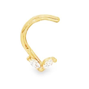 Sublimez votre visage avec ce délicat bijou de nez à la silhouette inspirée de la nature. Conçu pour allier confort et esthétique, ce piercing présente un motif en double pétale qui apporte une touche de sophistication immédiate à votre style quotidien.  Le bijou est orné de deux oxydes de zirconium étincelants taillés en marquise, disposés en forme de feuille ou de pétale. Cette disposition capte la lumière sous tous les angles pour un éclat maximal. Fabriqué en acier de haute qualité (acier inoxydable/chirurgical), il offre une excellente durabilité et une résistance à la corrosion. La tige recourbée en forme de L assure une pose facile et un maintien sécurisé à l'intérieur de la narine, évitant que le bijou ne glisse accidentellement.