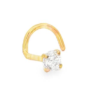 Apportez une touche de lumière délicate à votre visage avec ce piercing de nez courbé, un classique indispensable qui allie élégance discrète et confort optimal. Conçu en acier chirurgical 316L, ce bijou est reconnu pour sa grande résistance à la corrosion et sa durabilité. Le piercing est orné d'un magnifique oxyde de zirconium transparent, taillé en facettes pour capturer et refléter la lumière à chaque mouvement. La pierre est maintenue par un serti à 4 griffes, garantissant une tenue sécurisée tout en maximisant la visibilité du cristal.