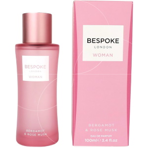 Eau de parfum Bespoke pour femme. Parfum floral gourmant bergamote et rose musquée.