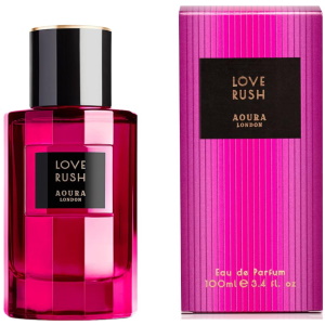 Eau de parfum Love rush de Aoura. Ce parfum captivant est conçu pour éveiller les sens et évoquer des émotions passionnées. Idéal pour un quotidien empreint d'amour ou pour des moments inoubliables, Love Rush est votre allié olfactif pour séduire.