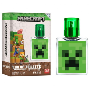 Eau de toilette pour enfant Minecraft. Entrez dans le monde pixelisé de Minecraft avec cette Eau de toilette inspirée par le célèbre jeu vidéo. Une fragrance qui capture l'esprit d'aventure et de créativité, parfaite pour les jeunes explorateurs et amateurs du jeu qui souhaitent exprimer leur passion d'une manière subtile et originale.