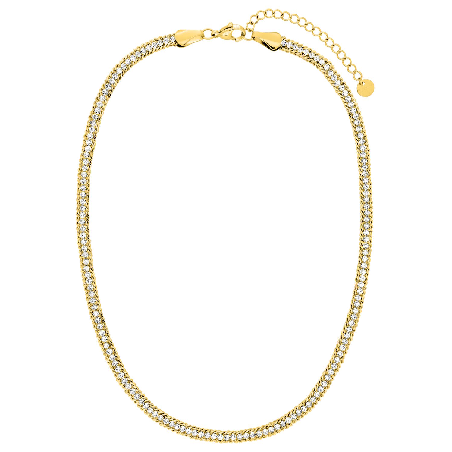 Sublime collier en acier doré, illuminé par une myriade d'oxydes de zirconium ronds taille brillant.<br/>Un bijou étincelant, parfait pour ajouter une touche de luxe discret à toute tenue.<br/>La composition délicate et le choix des matériaux nobles en font un accessoire de prestige, idéal pour sublimer votre décolleté avec élégance.<br/>Fermoir mousqueton avec 5 cm de rallonge.
Strass Adolescent Adulte Femme Fille Indémodable Sublime collier en acier doré, illuminé par une myriade d'oxydes de zirconium ronds taille brillant.<br/>Un bijou étincelant, parfait pour ajouter une touche de luxe discret à toute tenue.<br/>La composition délicate et le choix des matériaux nobles en font un accessoire de prestige, idéal pour sublimer votre décolleté avec élégance.<br/>Fermoir mousqueton avec 5 cm de rallonge.
Strass Adolescent Adulte Femme Fille Indémodable